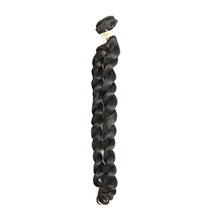 18 inches Weft 1B# Natural Black French Twist 1PCS