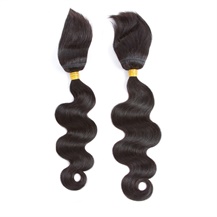 14 inches 16 inches Wefts 1B# Natural Black Braid In Bundles Body Wave 2PCS