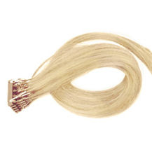 24 inches #24 Ash Blonde 25S 6D Human Hair Extensions