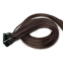 16 inches Dark Brown #2 25S 6D Human Hair Extensions