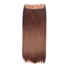 24 inches Dark Auburn(#33) One Piece Clip In Synthetic Hair Extensions