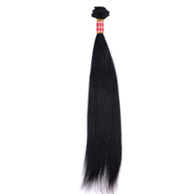 14 inches Natural Black (#1b) Straight Peruvian Virgin Hair Weft
