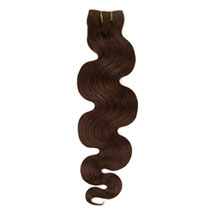 12 inches Medium Brown (#4) Body Wave Indian Remy Hair Wefts