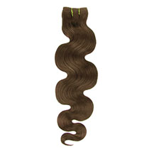 12 inches Light Brown (#6) Body Wave Indian Remy Hair Wefts