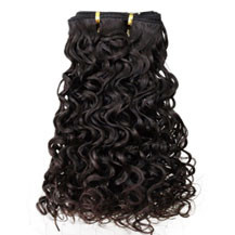 12 inches Dark Brown (#2) Curly Indian Remy Hair Wefts