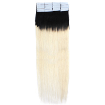 16 Inches #1B/613 Ombre Tape In Human Hair Extensions