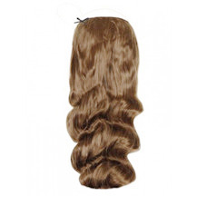 18 inches 50g Human Hair Secret Hair Extensions Wavy Golden Brown (#12)